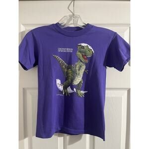 Vtg Cincinnati Museum Of Natural History Shirt Youth 10/12 Trex